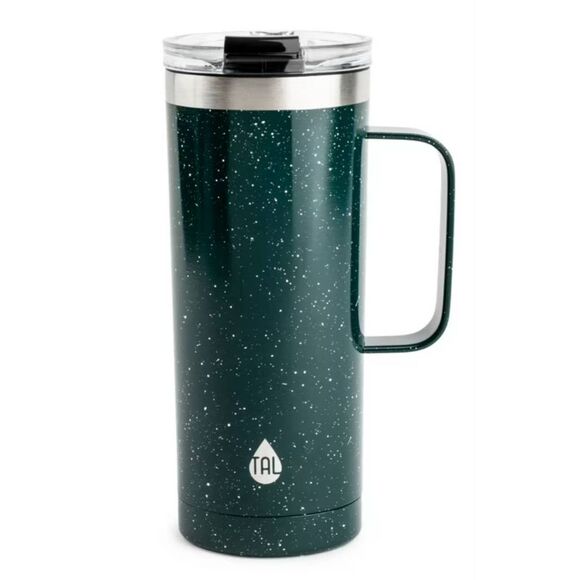 TAL Stainless Steel Mountaineer Travel Mug 20 oz, Camper Green Speckle New - Picture 1 of 9